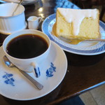 カフェ・グレ - ブレンド（五番町）、フレッシュオレンジシフォンケーキ