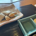 欅 - 鰆とホタテ(アンチョビマヨネーズソース、鰹出汁酢)
