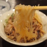 鳥好 - 名物とり酢（鶏肉の下は春雨でした）