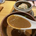 中華蕎麦 とみ田 - 濃厚スープリフトアップ。