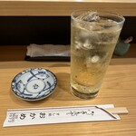 すし処おかめ - デュワーズハイボール