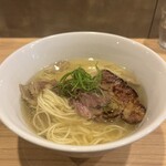 らーめんMAIKAGURA - 舞茸と和牛頬肉の塩らーめん