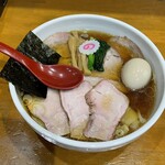 とら食堂 松戸分店 - 焼豚ワンタン麺味玉入り