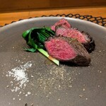 CULACCINO - 青森の新郷村の鴨　ふきのとう味噌でマリネ　行者にんにくと