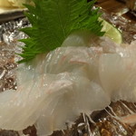 まど居 - ヒラメのお造り
