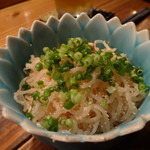 まど居 - 糸こんとたらこの炒めもん