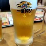 夢庵 - 生ビール