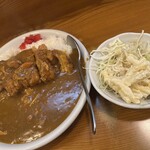 かたのうどん - 料理写真:カツカレー(サラダ付)