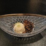 徳山鮓 - お米の発酵アイスクリーム&胡麻チップス