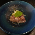 徳山鮓 - 恋のあらい、ふなこをかけて、わさび菜添え