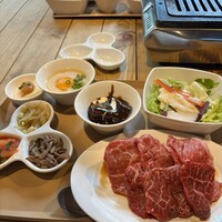 熟成和牛焼肉エイジング・ビーフ 神楽坂飯田橋店 - 熟成和牛カルビロースとハラミランチ