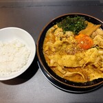 麺屋　たか - GW限定の濃厚spicy徳島ラーメン ライス付（税込1,380円）