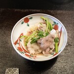 徳山鮓 - 地元の月の輪熊カタ肉と山菜鍋