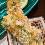 馬車道 大かわ - たらの芽あられ揚げ