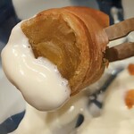 馬車道 大かわ - 干し芋の春巻　マスカルポーネチーズソース