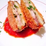 びすとろ とや - イワシを米ナスで包んで揚げました。