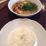 納豆オクラスープカレー＋なすのオリーブオイル炒めトッピング