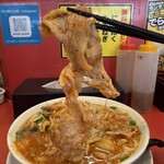 麺屋 あっ晴れ - 豚肉　旨味脂良かった
