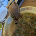 大砲ラーメン  - チャーシューは薄いけど豚バラを使用