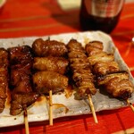 炭火やきとり　吟 - おまかせ5本（たれ）