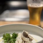 鉄板焼 grow - 本日の一品「ハモの湯引き」