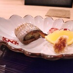 ぎんざ 一二岐 - 焼物『太刀魚 レモネードの付け合わせ』