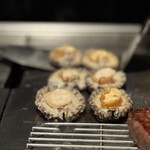 鉄板焼 grow - 活アワビの鉄板焼き