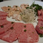 大門 - 塩焼カルビ+上塩焼タン+上塩ホルモン