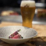 鉄板焼 grow - 本日のお造り「黒毛和牛の昆布締め」