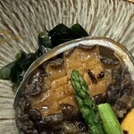 鉄板焼 grow - 活アワビの鉄板焼き