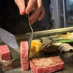 鉄板焼 grow - 最高級Ａ5黒毛和牛ステーキと焼き野菜