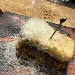 鉄板焼 grow - 名物Ａ5黒毛和牛ハンバーガー