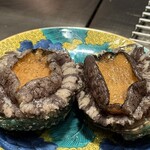 鉄板焼 grow - 活アワビの鉄板焼き