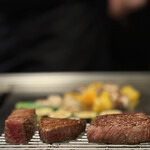 鉄板焼 grow - 最高級Ａ5黒毛和牛ステーキと焼き野菜