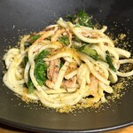 ピッツェリア メリプリンチペッサ - コースのパスタ、桜エビ