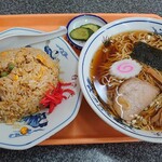 白楽天 - 並チャーハン・ラーメンセット(1,350yen)