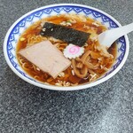 白楽天 - ワンタンメン(850yen)　写真では、ワンタンが目立たないけど。