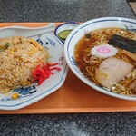 白楽天 - 並チャーハン・ラーメンセット(1,350yen)