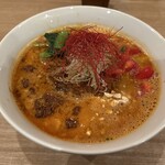 人力俥 - スパイスかおるラムキーマカレー担々麺1200円税込