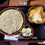 創作そばバルぱいせん - たぬき丼&そばセット¥1100