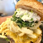 髙橋バーガー - 2025.5マンスリー フーレペツの恵み アイヌネギのかき揚げバーガー