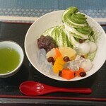 玉露軒 - クリームあんみつ