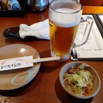 いいかげんや - 生ビールとお通し