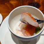 馳走西健一 - 周りにミントのシャーベット