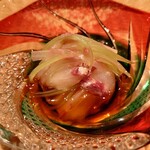 伯雲 - 鳴門の鯛と蕗と独活と桜のお浸し