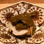 伯雲 - 函館の蝦夷鮑と春キャベツの肝和え