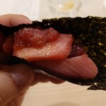 鮨 なんば - 赤身 36℃/21℃ 手巻で
