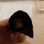 鮨 なんば - 鮪のフライを手巻で