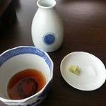 石臼挽き蕎麦香房 山の実 - 薬味と辛汁（翁の辛汁に近い）