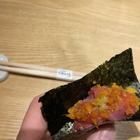 三軒茶屋 鮨かんてら - トロたく手巻き